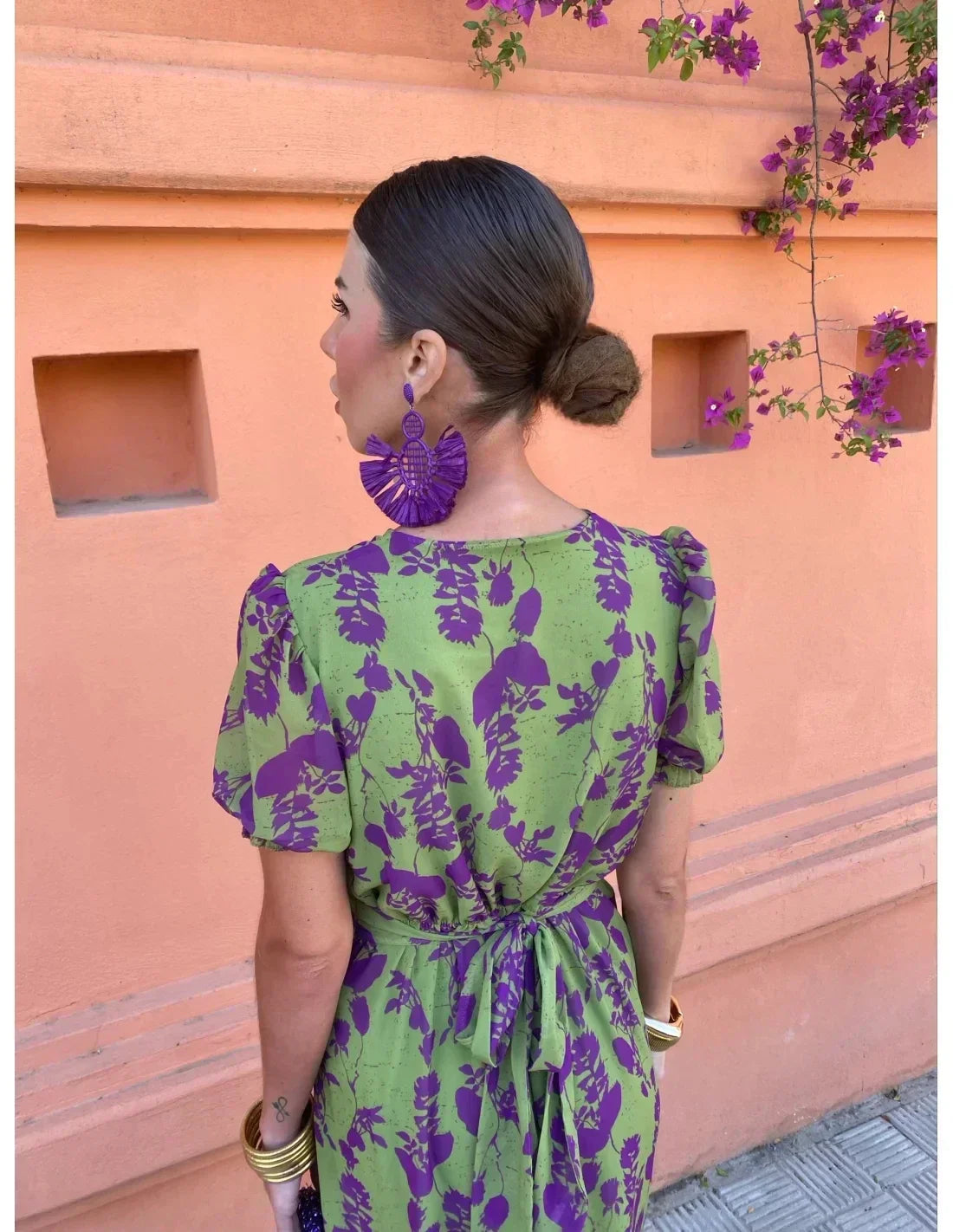 Dames Elegante Bloemen Zomerjurk | Midi