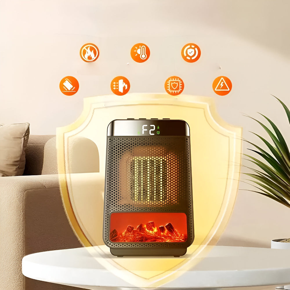 Elektrische Kachel met Vlam Effect Energiezuinige Keramische Verwarming