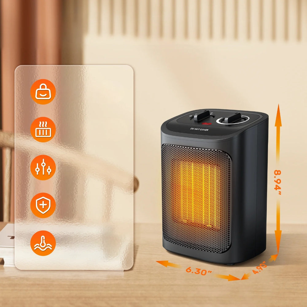 Elektrische Keramische Kachel Draagbaar Energiezuinig Snel Verwarmend