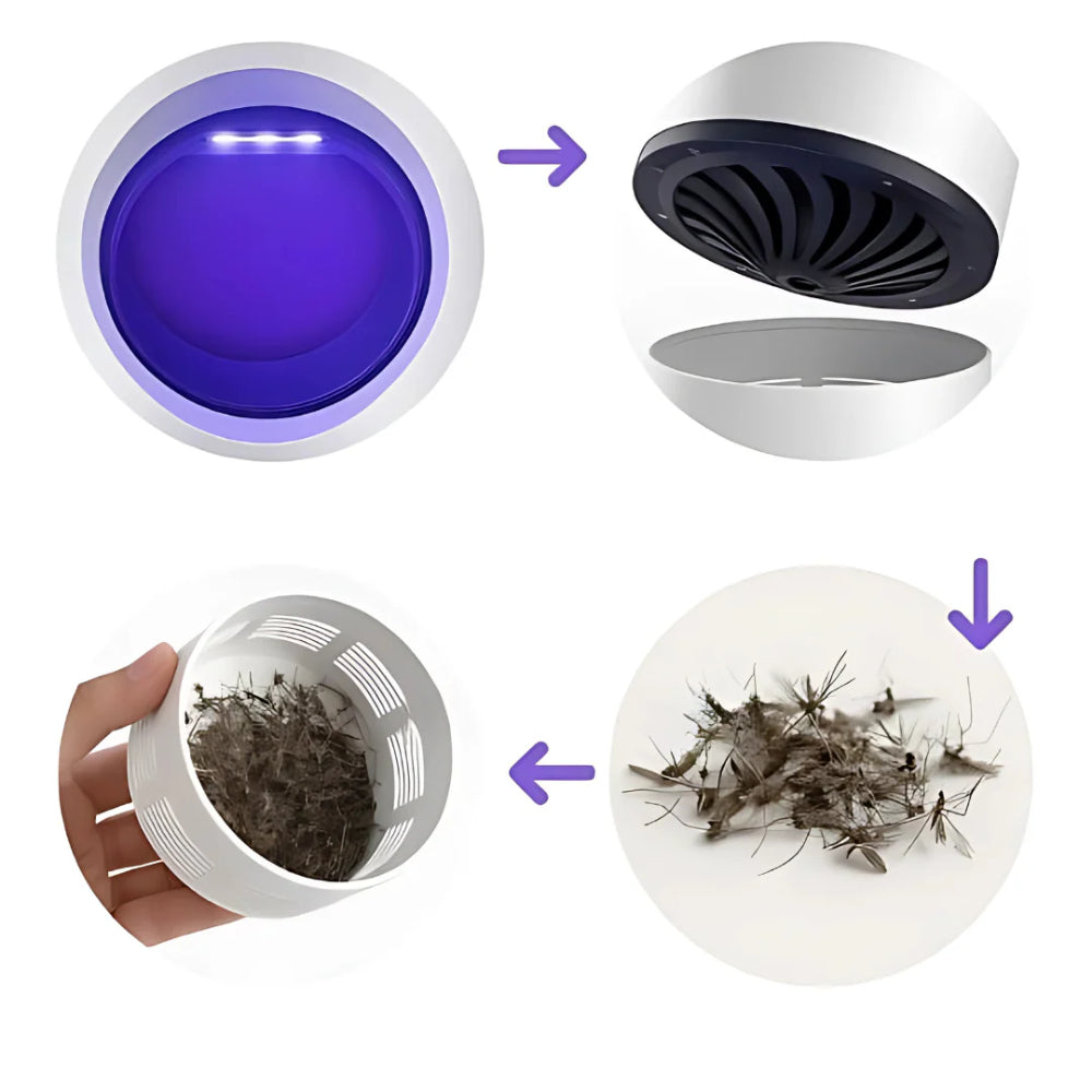Elektrische Muggenlamp met UV Licht Stil en Chemievrij Insectenvanger