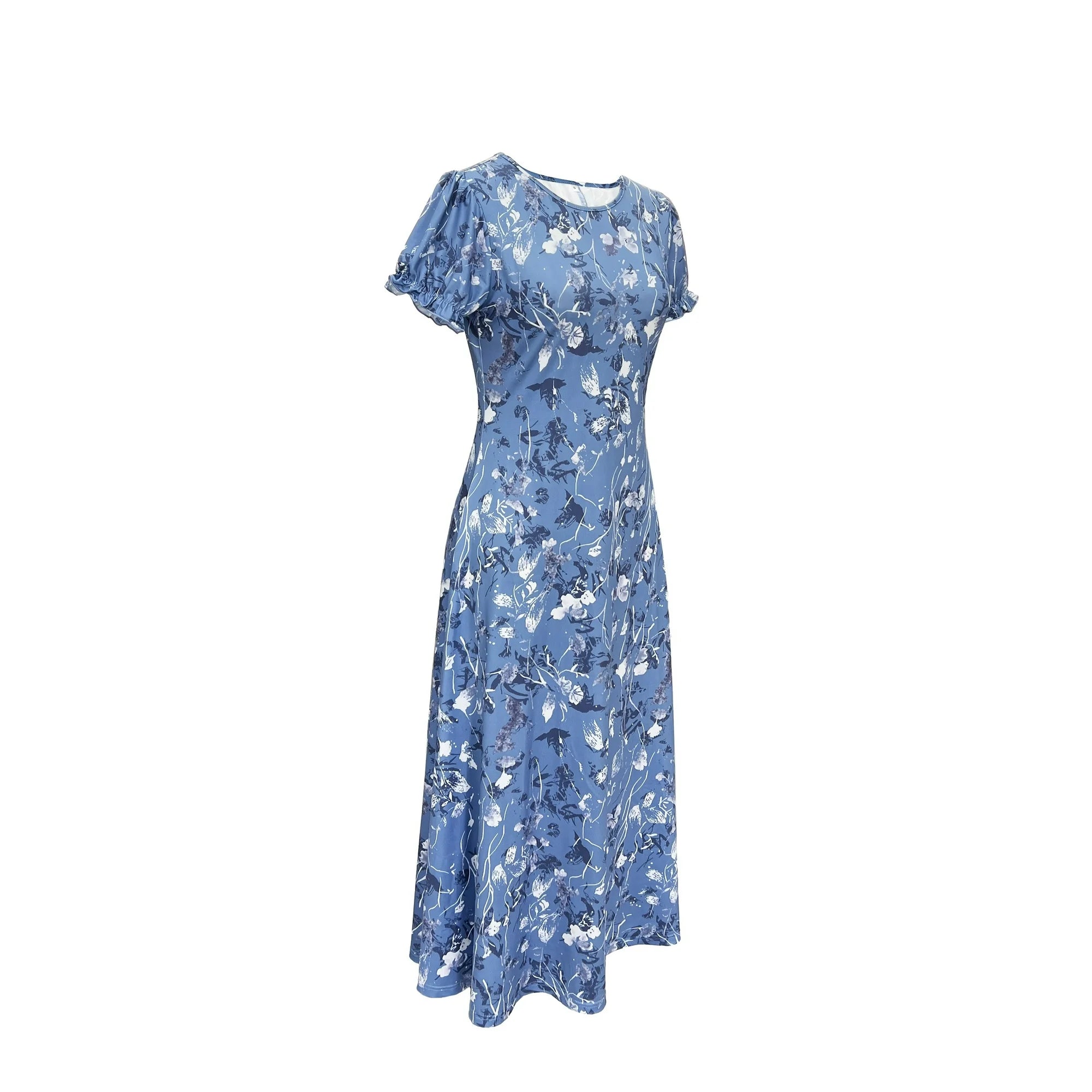 Dames Elegante zomerjurk met bloemenpatroon | Midi