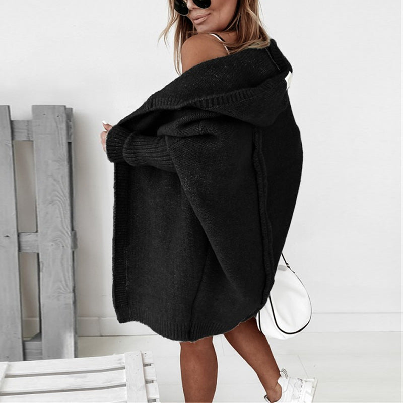 Dames Herfst Cardigan | Oversized, Met Capuchon