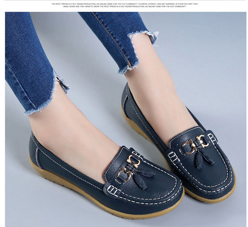 Dames Comfortabele Schoenen | Loafers met Kwastjes