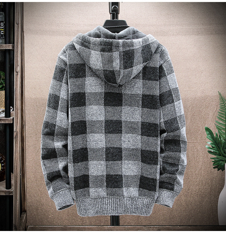 Heren Warme Winter Hoodie | Fleecevoering, Ritssluiting
