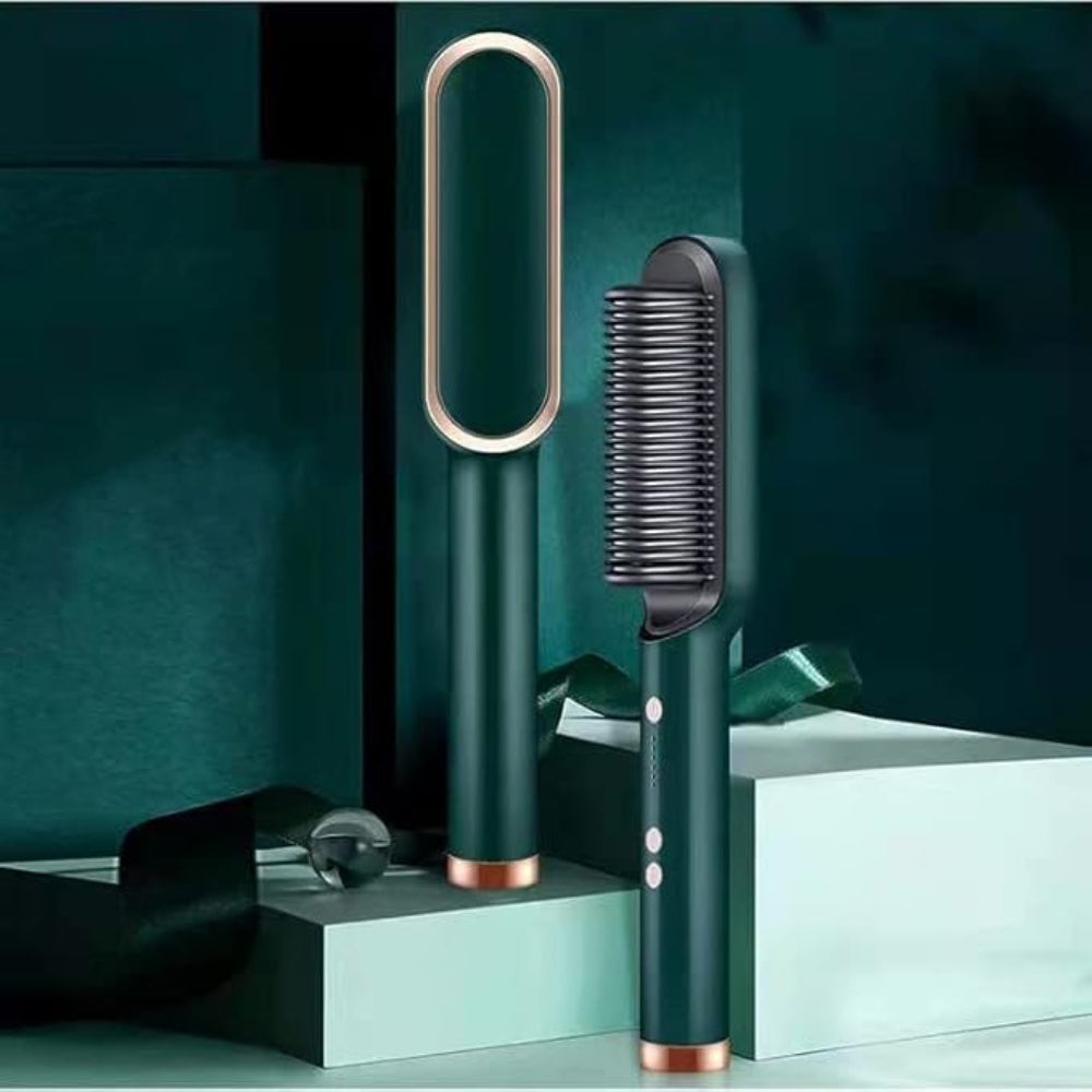 Hairstyling Borstel Ionisch Verwarmd Glad Haar