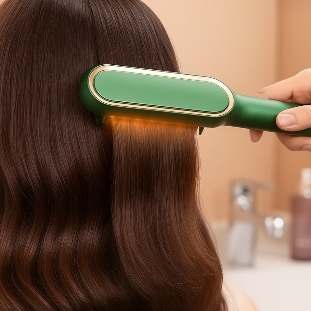 Hairstyling Borstel Ionisch Verwarmd Glad Haar
