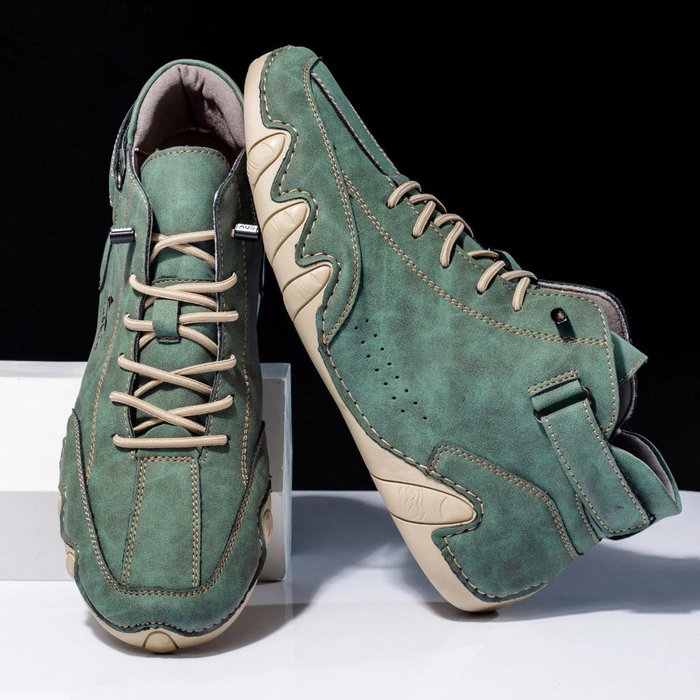 Heren Artistiek Design Enkellaarzen - Uniek Golf Veters