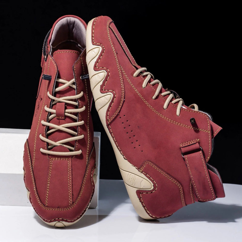 Heren Artistiek Design Enkellaarzen - Uniek Golf Veters