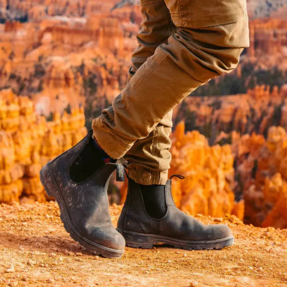 Heren Klassieke Chelsea Enkellaarzen - Elastiek Instap