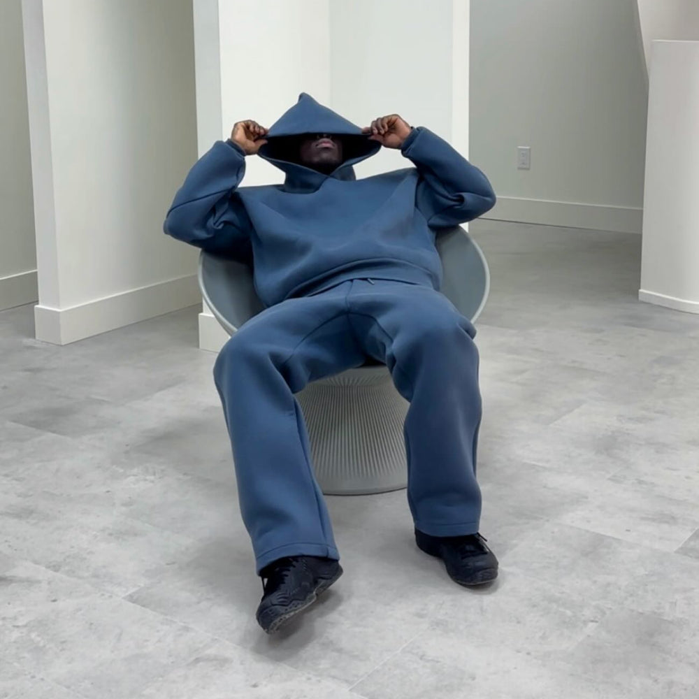 Heren Oversized Trainingspak Hoodie Set - Comfortabel Streetwear