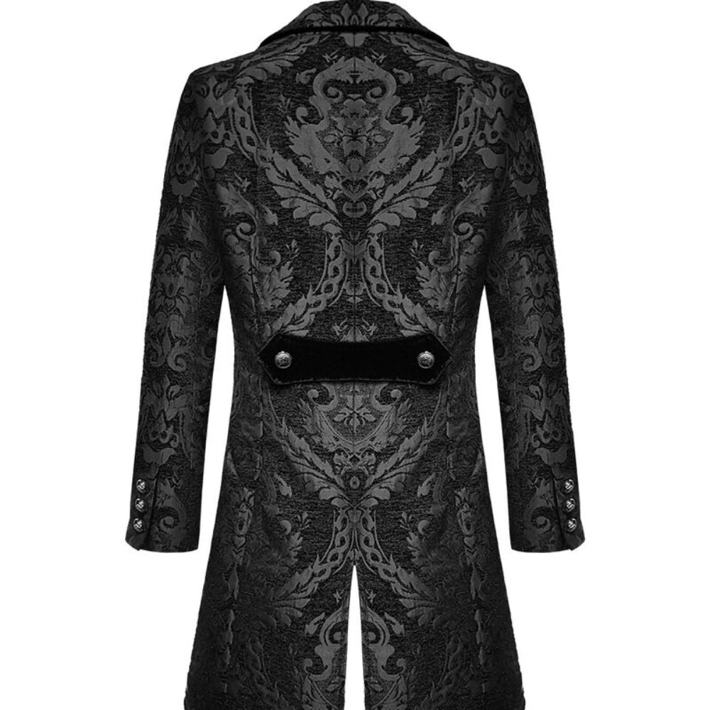 Heren Victoriaanse Formele Avondjas - Lange Mouwen Brokaat