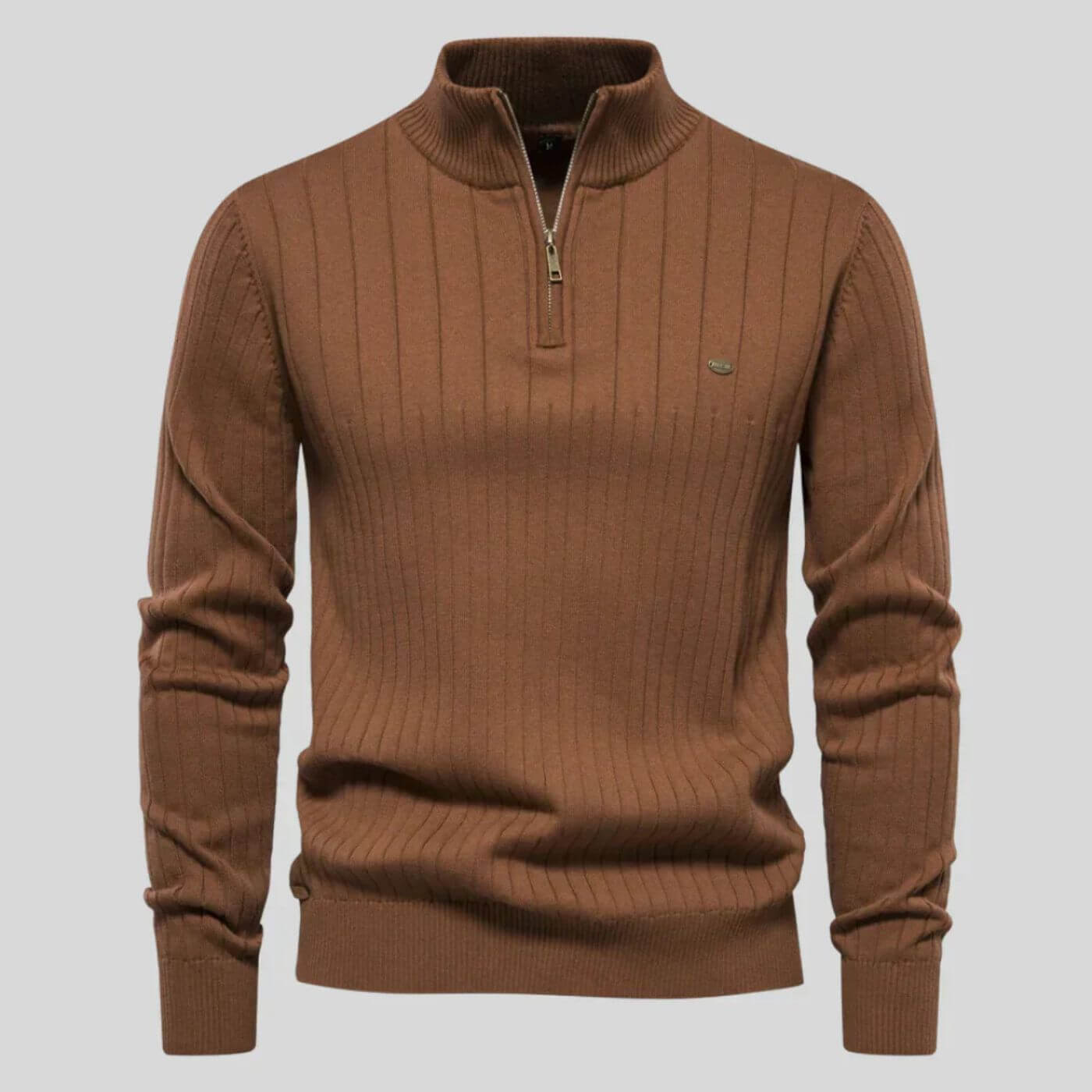 Pullover Strak in Maglia Heren | Cerniera, Lungo