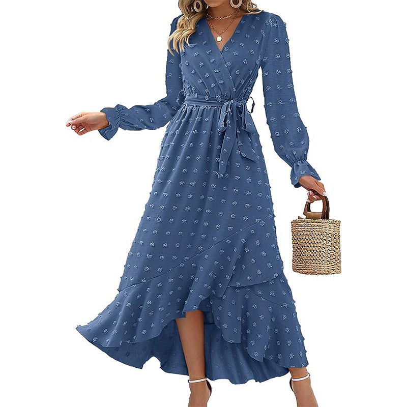 Dames Elegante Overslag Zomerjurk | Maxi