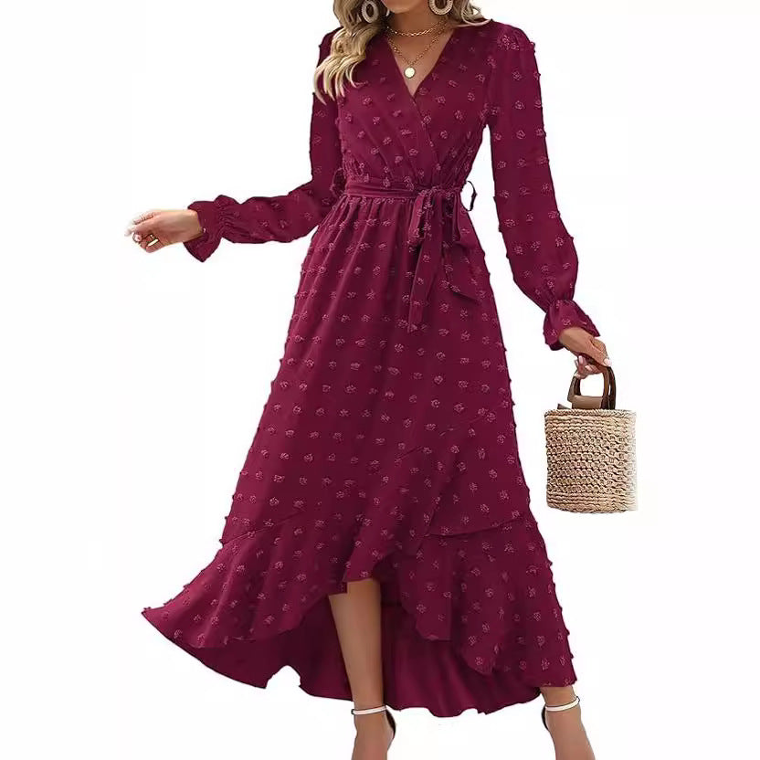 Dames Elegante Overslag Zomerjurk | Maxi
