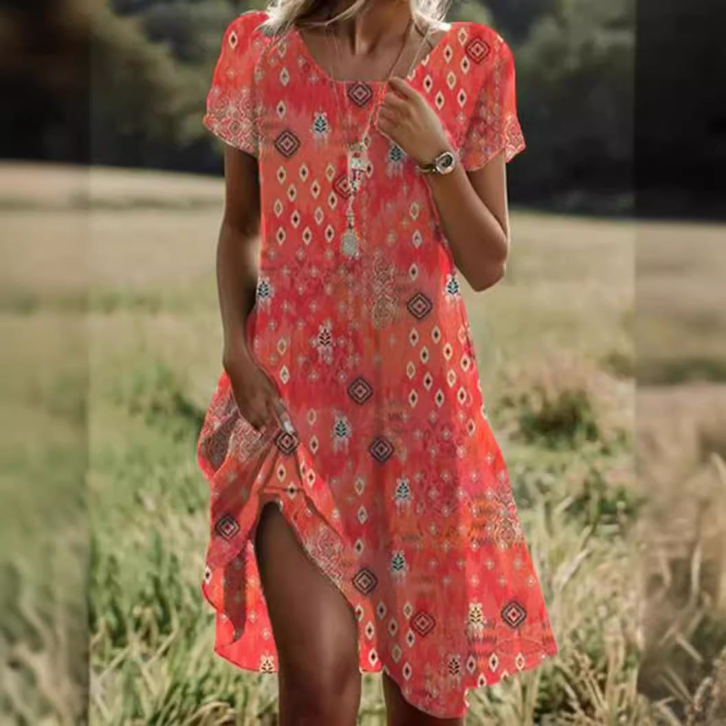 Dames Luchtige Polka Dot Zomerjurk | Mini