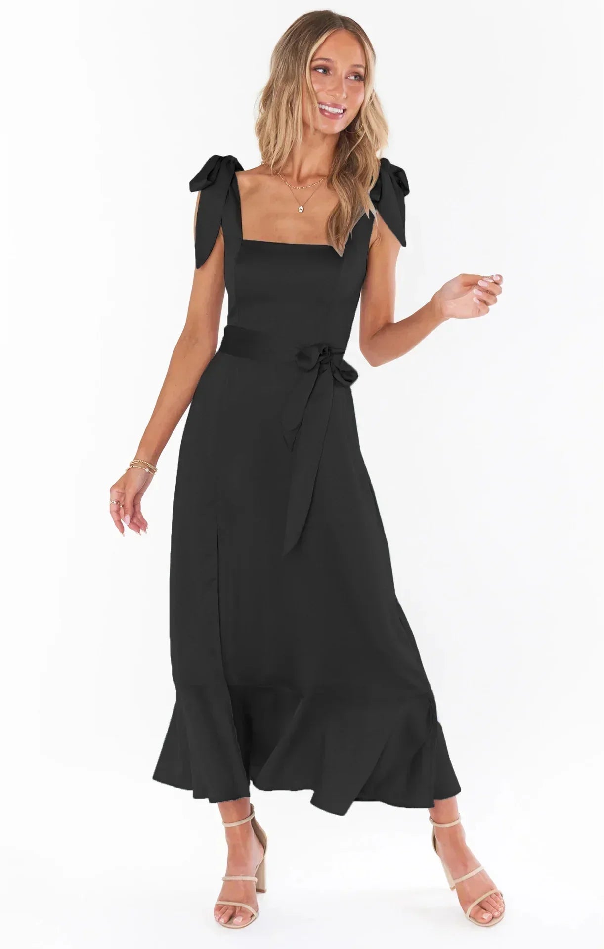 Dames Elegante split zomerjurk | Maxi