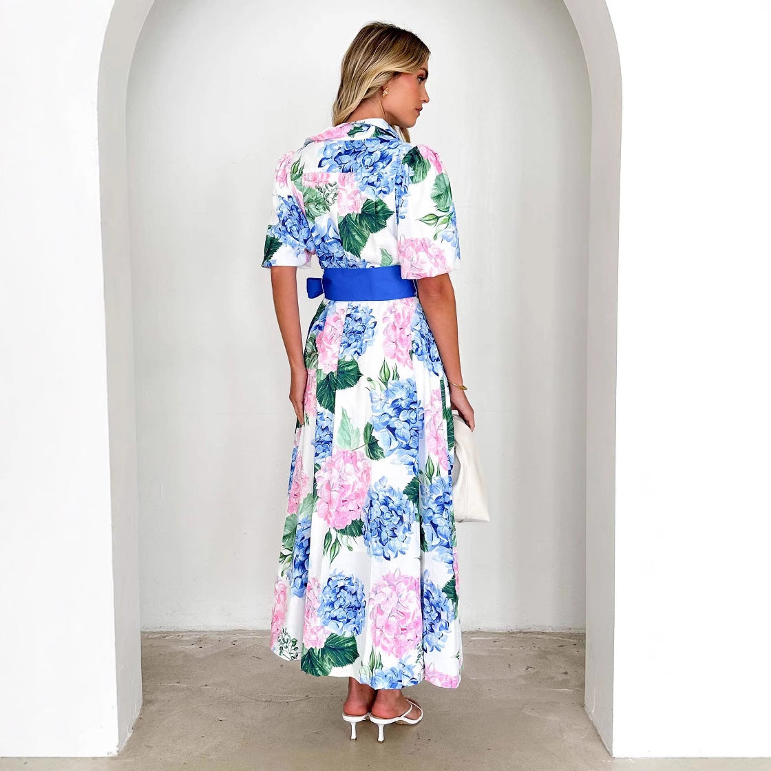 Dames Elegante Strik Zomerjurk | Maxi