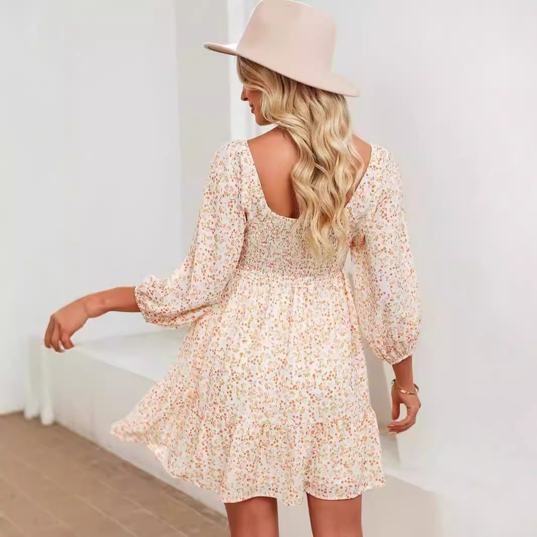 Dames Gebloemde luchtige zomerjurk | Mini