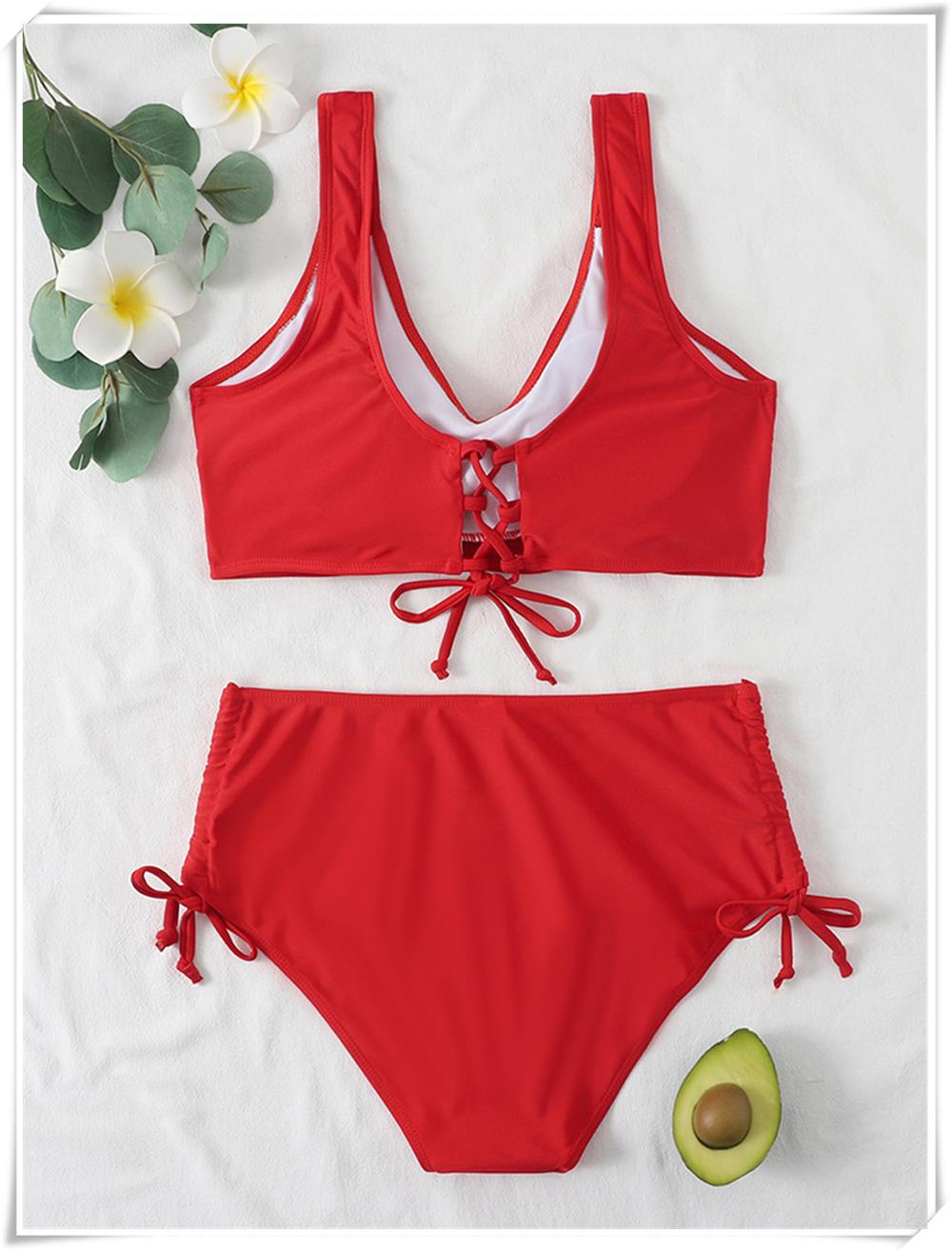 Dames Zomer Bikini | Hoge Taille, Wrap-Top