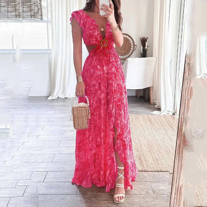 Dames Elegante Luchtige Zomerjurk | Maxi