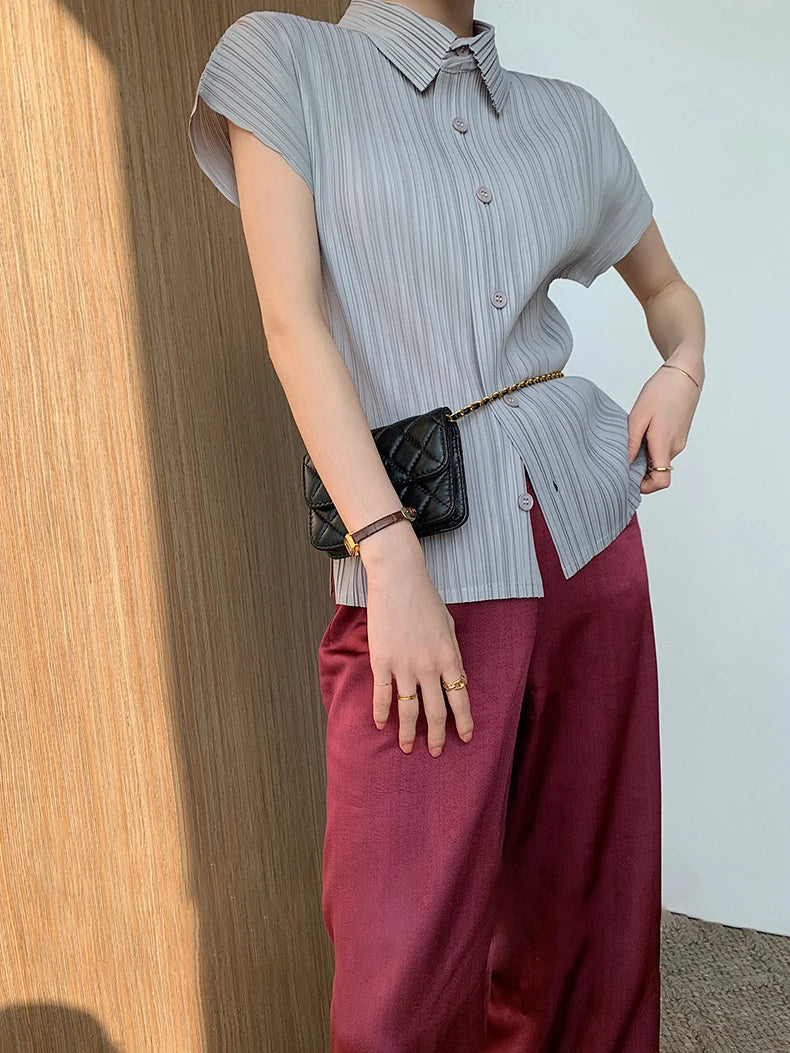 Dames Elegante Zomer Hemd | Kurzarm, Lichtgewicht