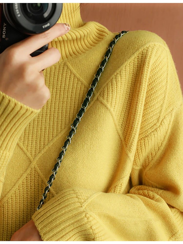 Dames Winter Coltrui | Lang, Met Structuurpatroon
