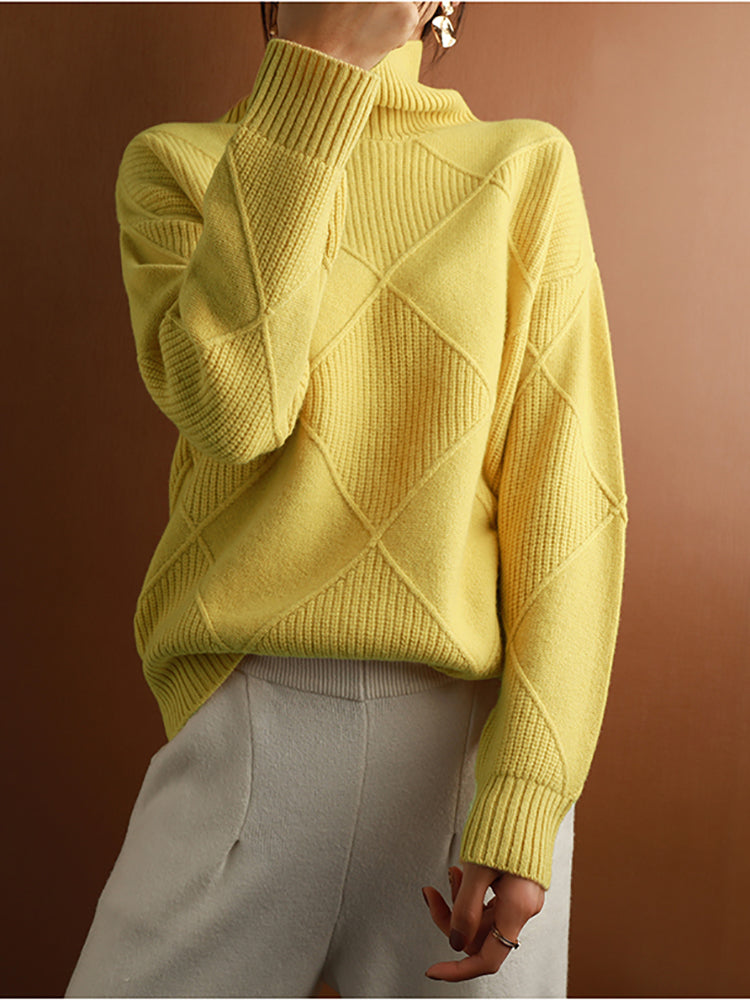 Dames Winter Coltrui | Lang, Met Structuurpatroon