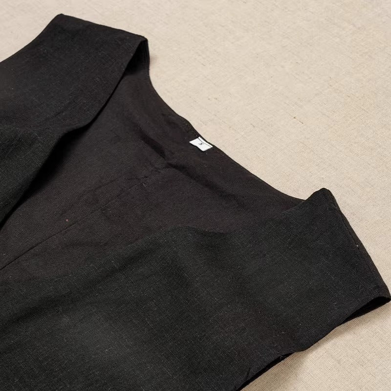 Dames Linnen Elegante Zomerjurk | Mini
