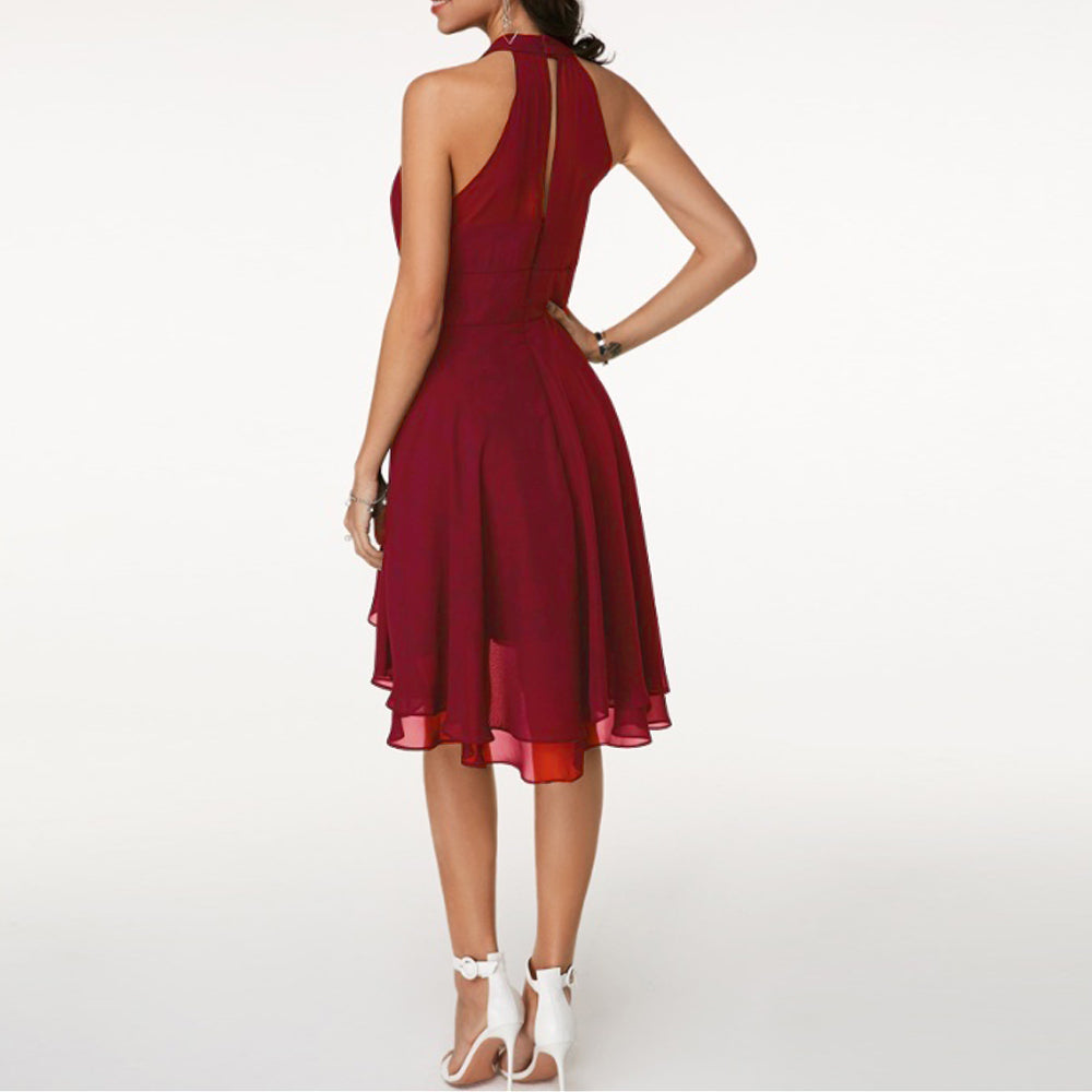 Abito da sera elegante A-line per donne | Midi