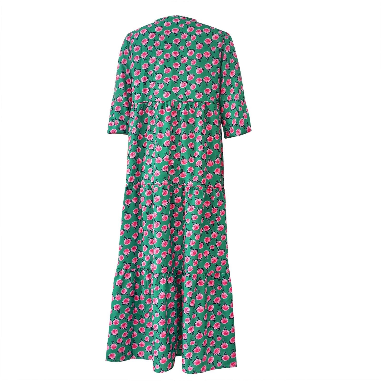 Dames Luchtige Geometrische Zomerjurk | Maxi