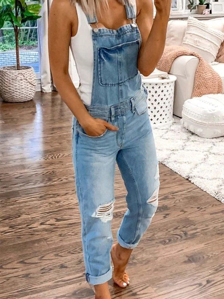 Tuta jeans da donna | Stile di abbigliamento casual