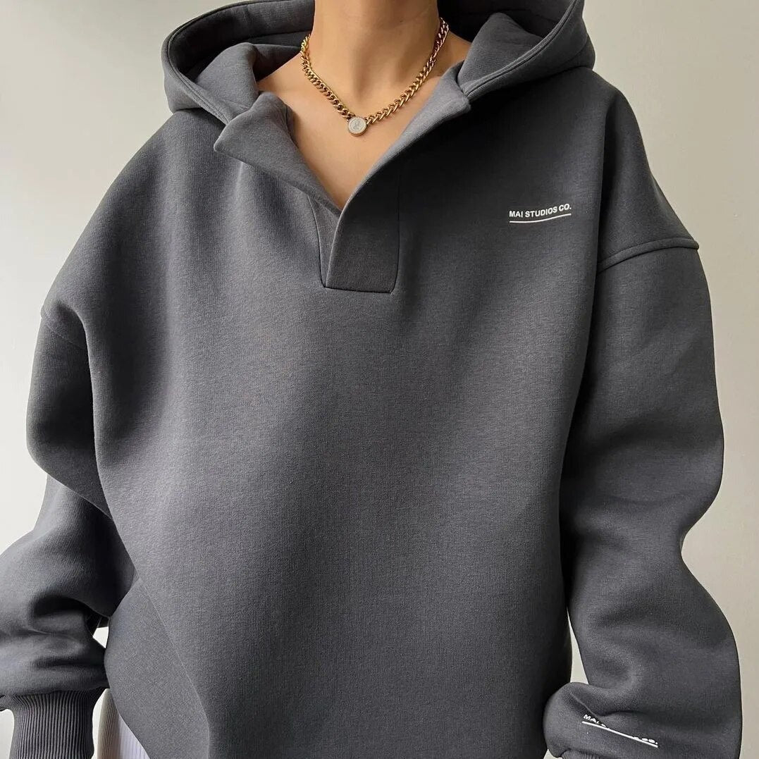 Felpa estiva da donna | Oversize, con cappuccio
