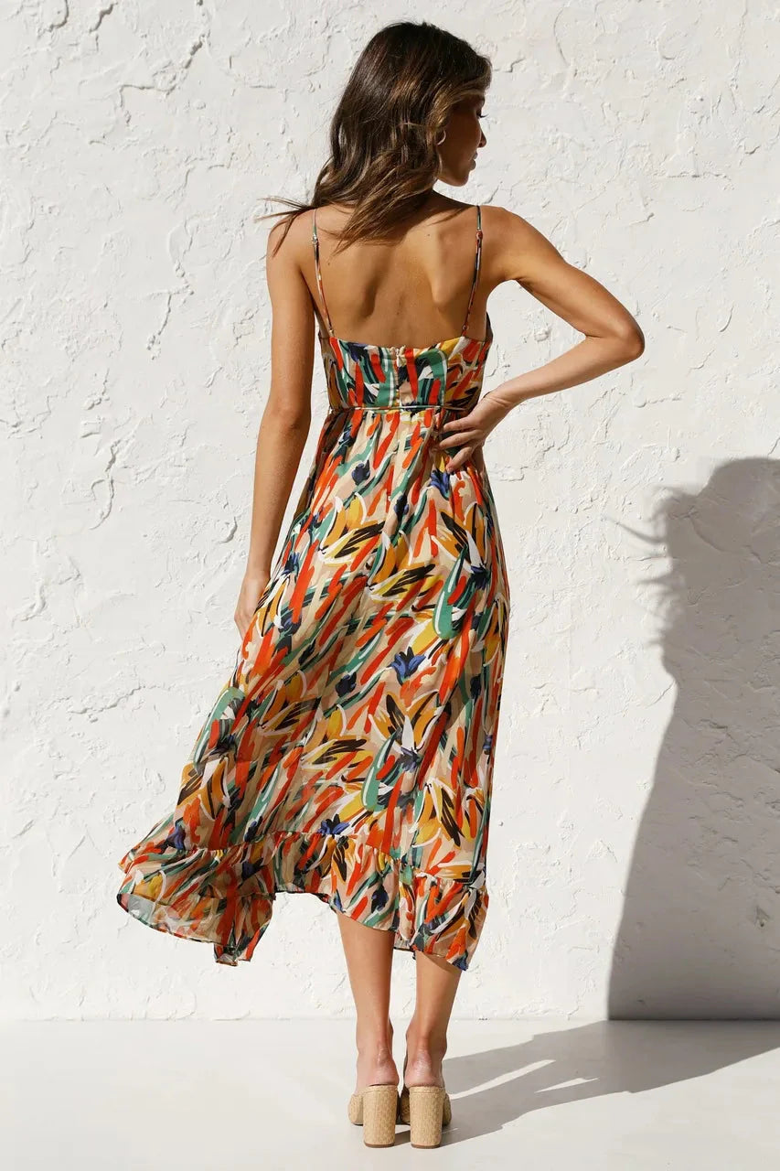 Dames Luchtige Strandjurk | Midi