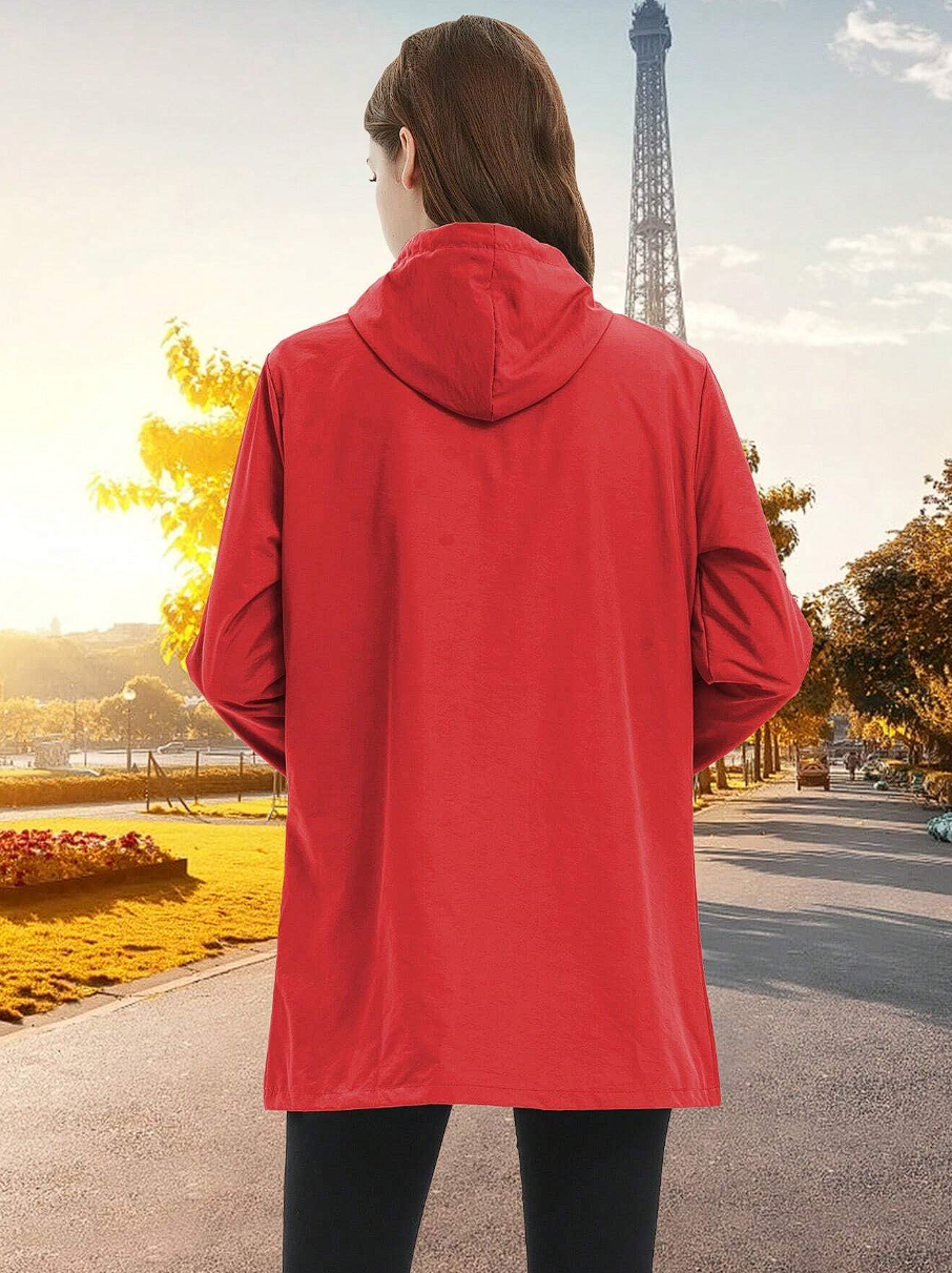 Giacca primaverile impermeabile corta da donna