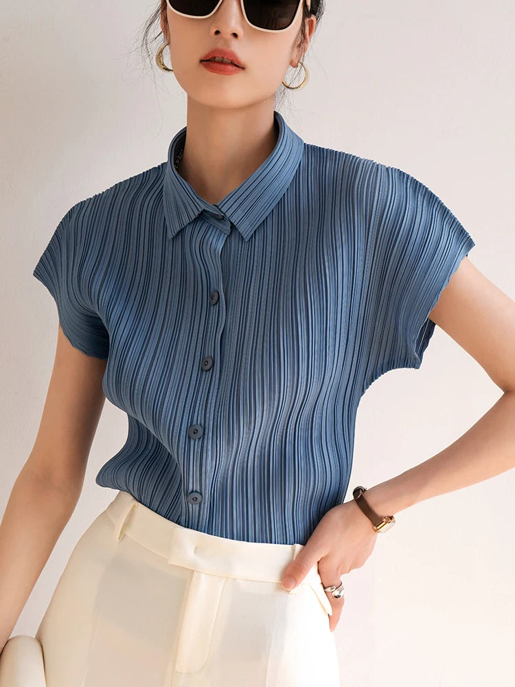 Dames Elegante Zomer Hemd | Kurzarm, Lichtgewicht