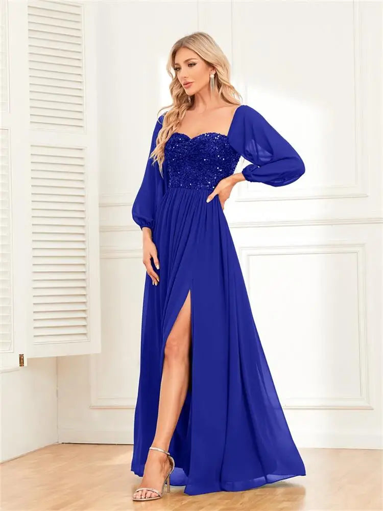 Abito da sera Gala in Chiffon per Donne | Maxi