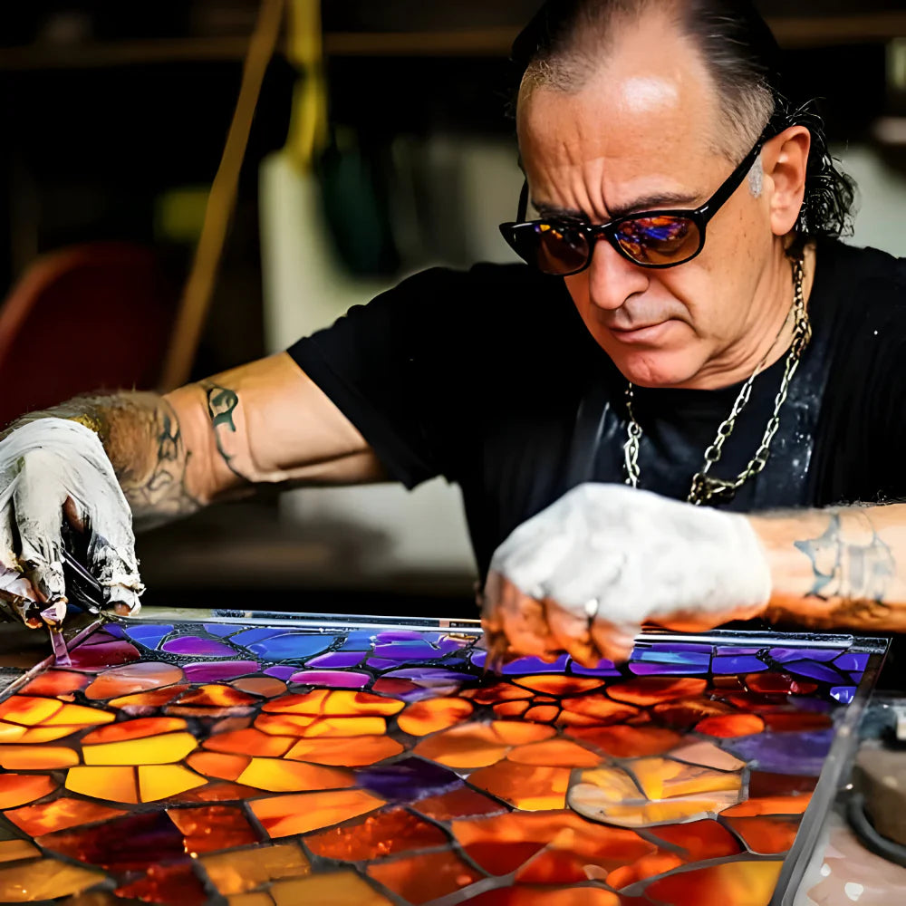 Glazen Kat Lamp Handgemaakte Tafellamp voor Sfeerverlichting