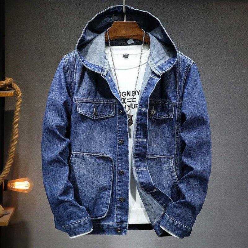 Heren Denim Jeans Jas | Lichte & Stijlvolle Overgangsjas