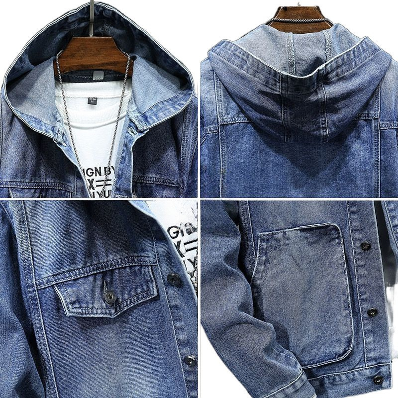 Heren Denim Jeans Jas | Lichte & Stijlvolle Overgangsjas