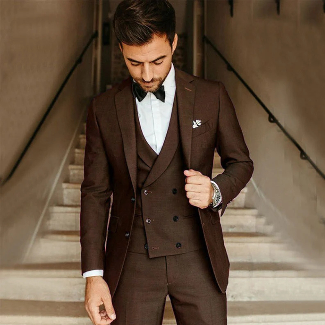 Heren Klassiek Driedelig Pak | Dubbel Gilet, Slim Fit