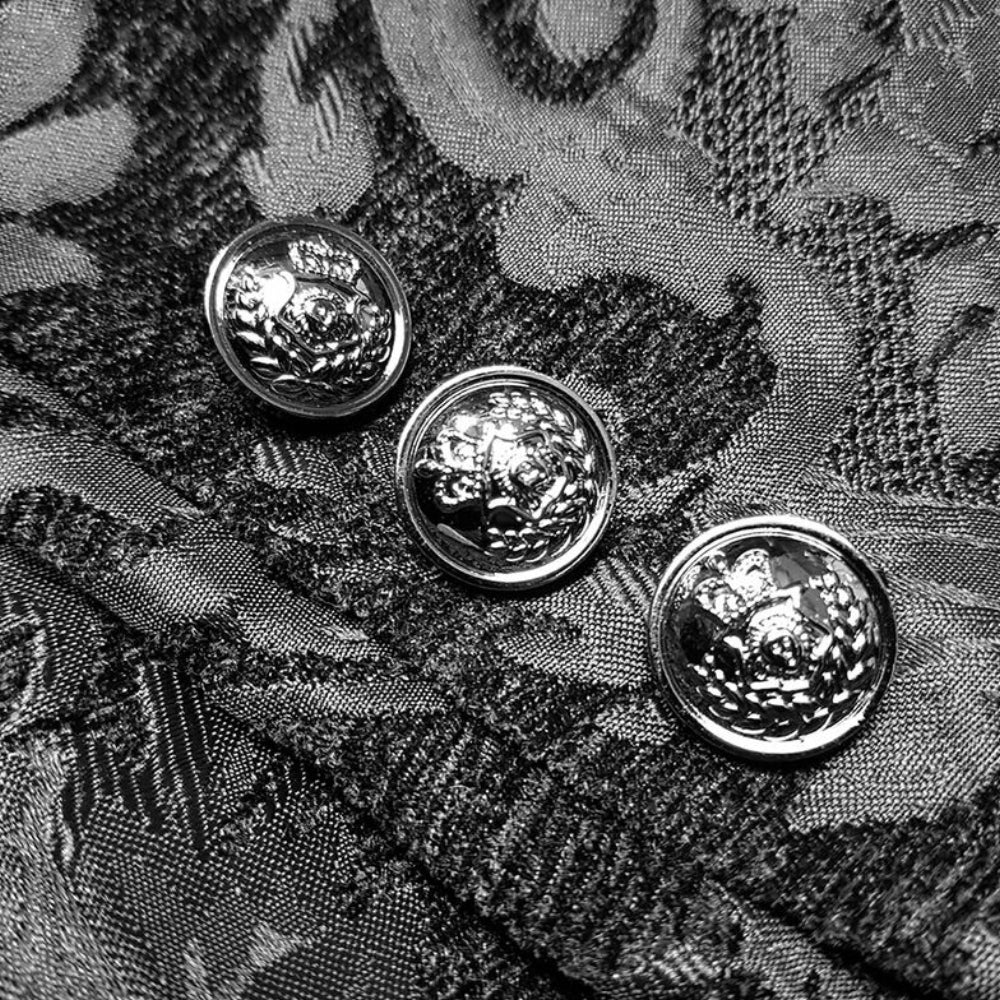 Heren Gothic Steampunk Jas – Lange Mouw Victoriaans