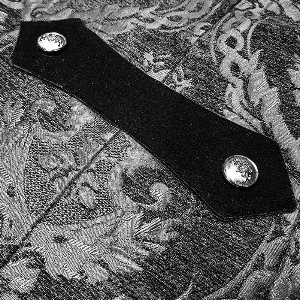 Heren Gothic Steampunk Jas – Lange Mouw Victoriaans