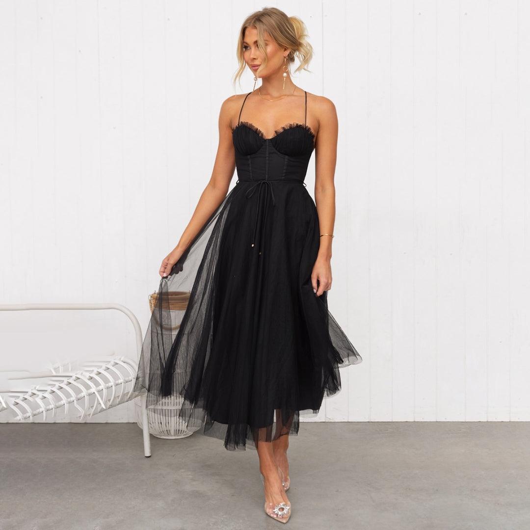 Dames Elegante prinsessen Cocktailjurk | Midi