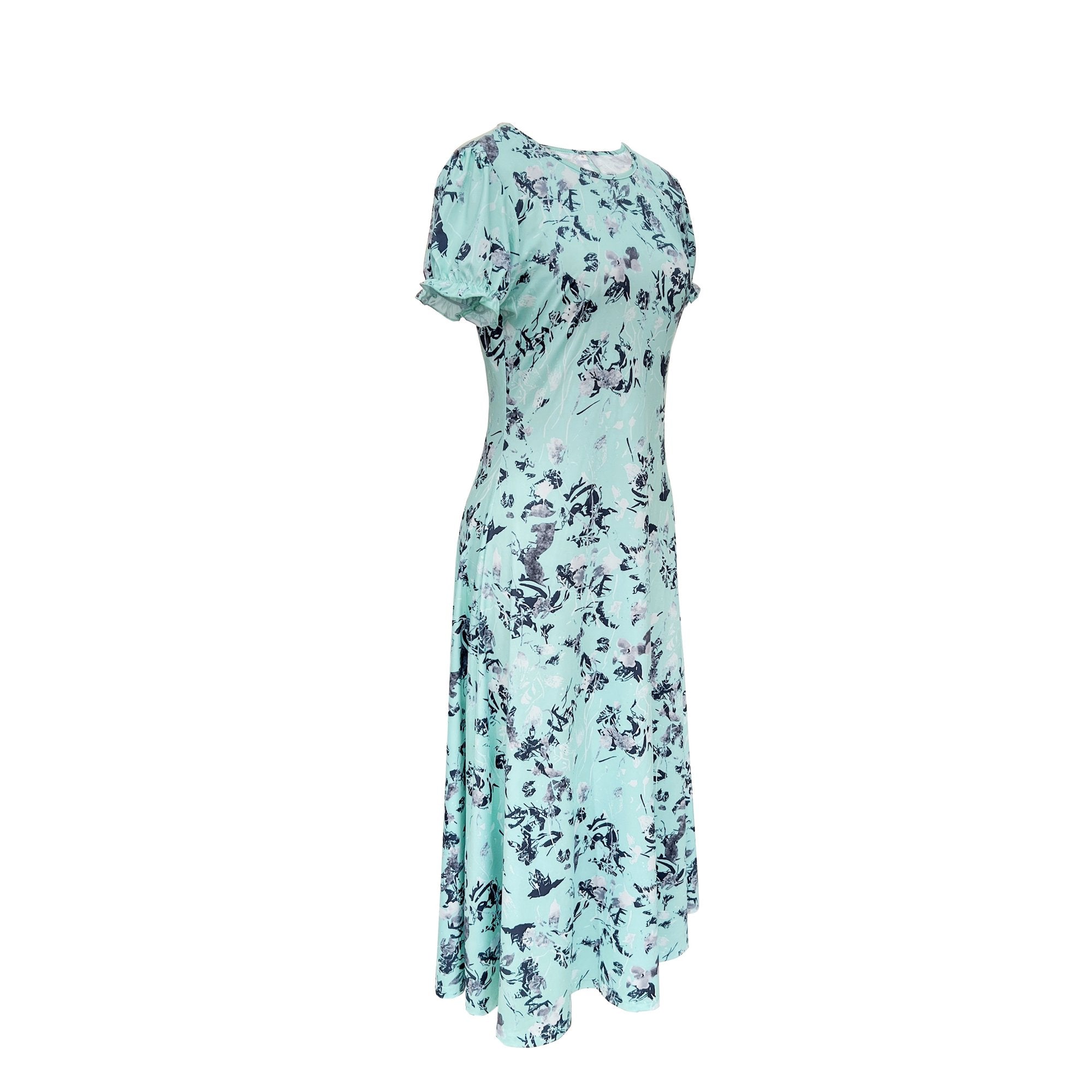 Dames Elegante zomerjurk met bloemenpatroon | Midi