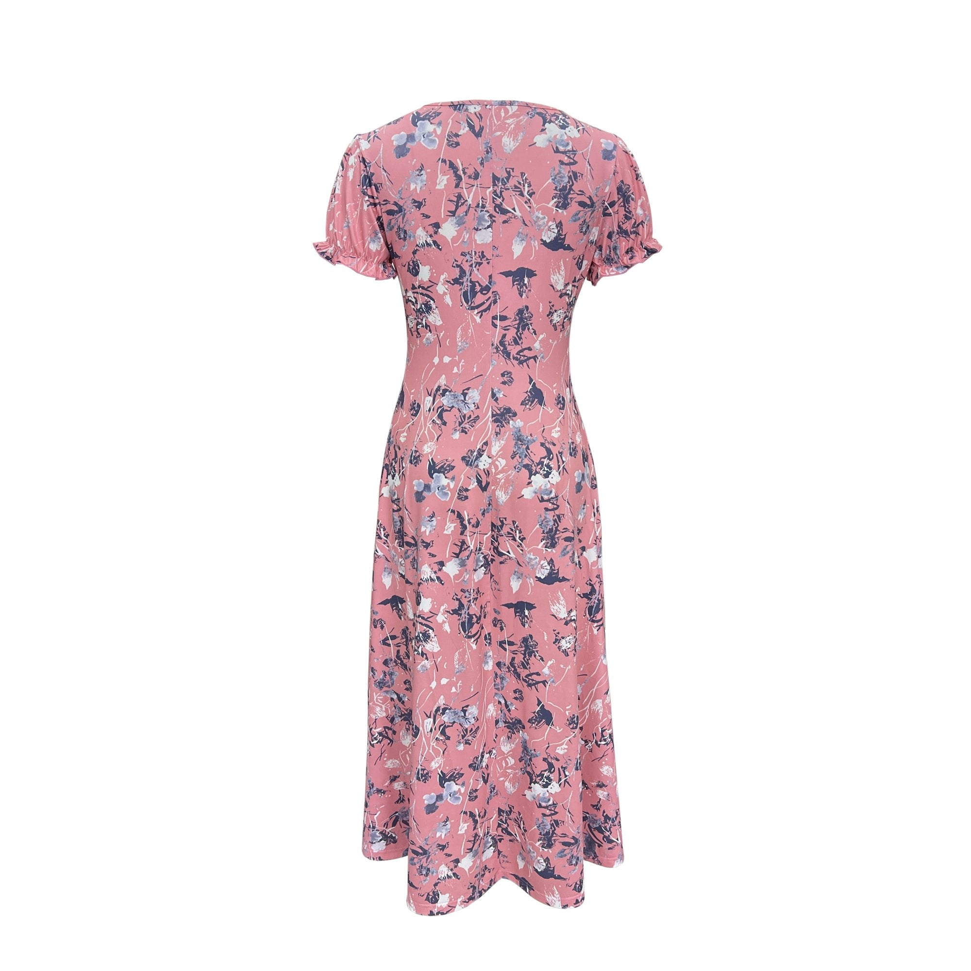 Dames Elegante zomerjurk met bloemenpatroon | Midi