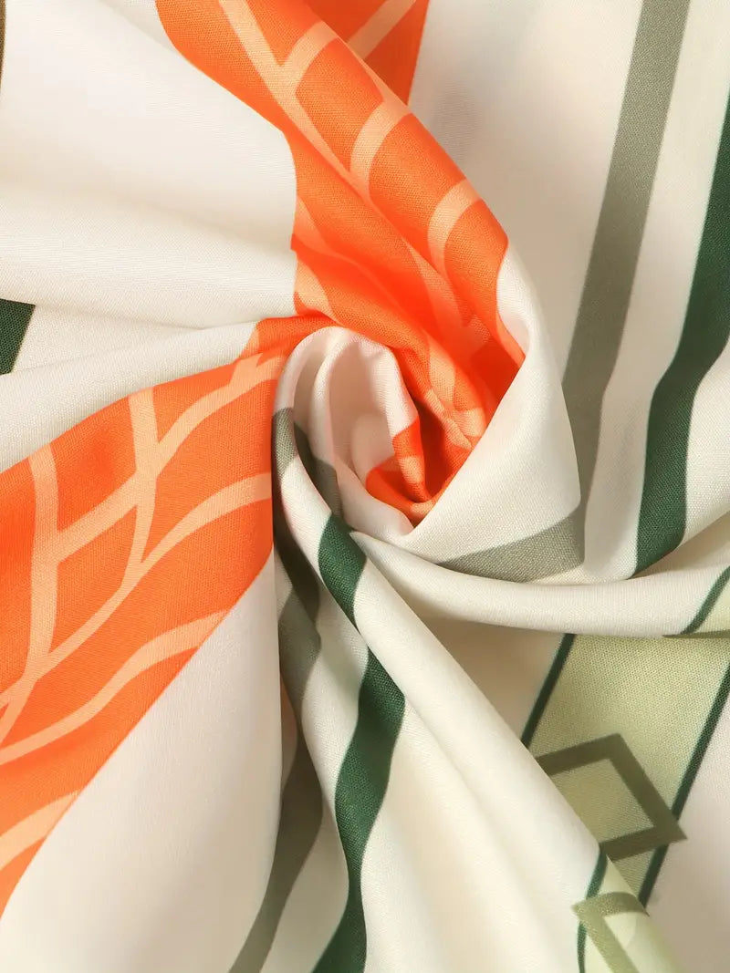Dames Luchtige Gestreepte Zomerjurk | Maxi