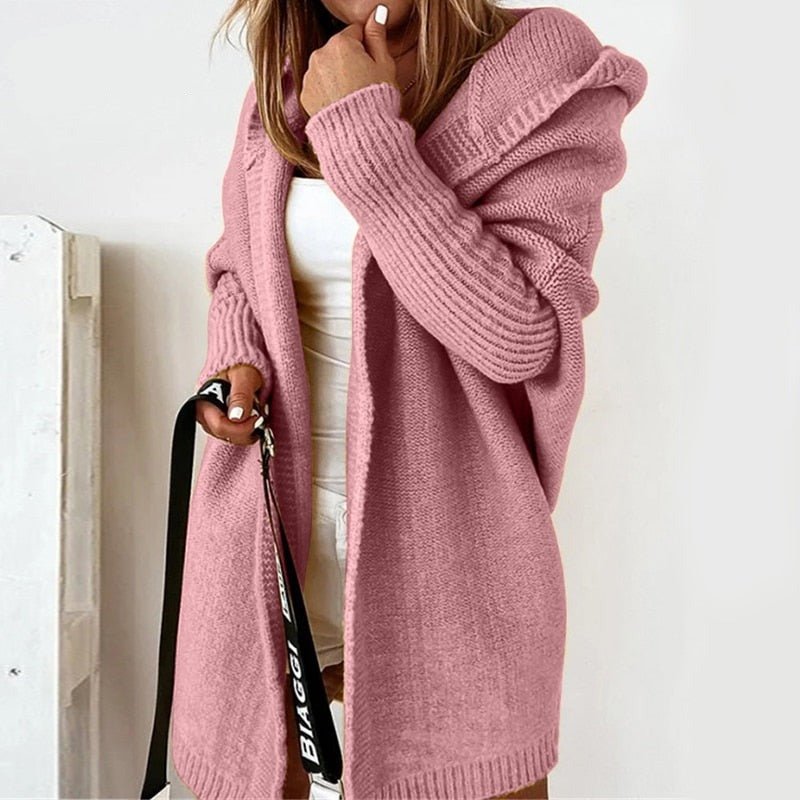 Dames Herfst Cardigan | Oversized, Met Capuchon