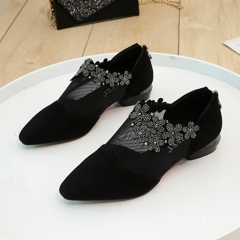 Dames Elegante Hakken | Bloemen Gaas