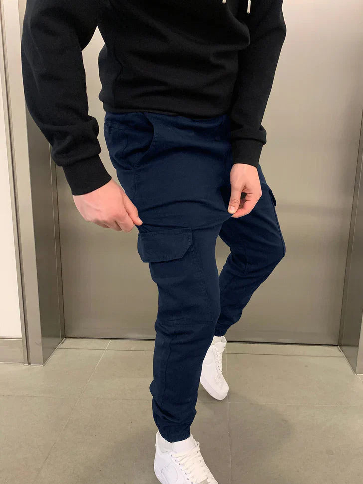 Heren Cargo Joggingbroek | Slim Fit Werksbroek
