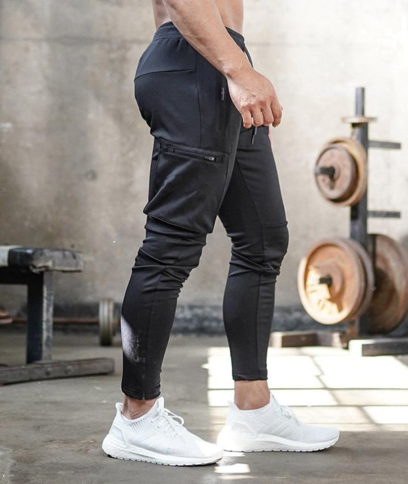 Pantaloni da jogging cargo slim fit da uomo | Vita elastica con coulisse